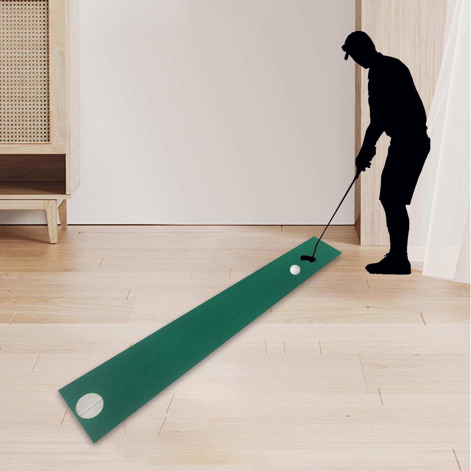Golf Putting Mat Golf Hitting Mat Golf Training Equipment Golf Practice Mat Golf Putting Trainer for Indoor Outdoor Gifts for Golfers