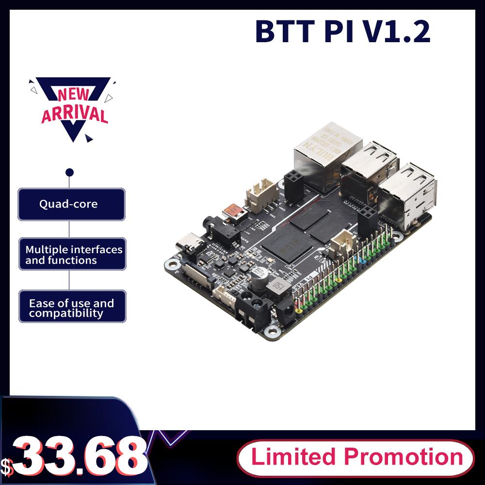 BIGTREETECH BTT PI V1.2 Bộ Vi Xử Lý Lõi Tứ Với 2.4G WiFi 40Pin GPIO VS Raspberry PI Cho Klipper I3 CoreXY 3D Máy In Tự Làm Thành Viên