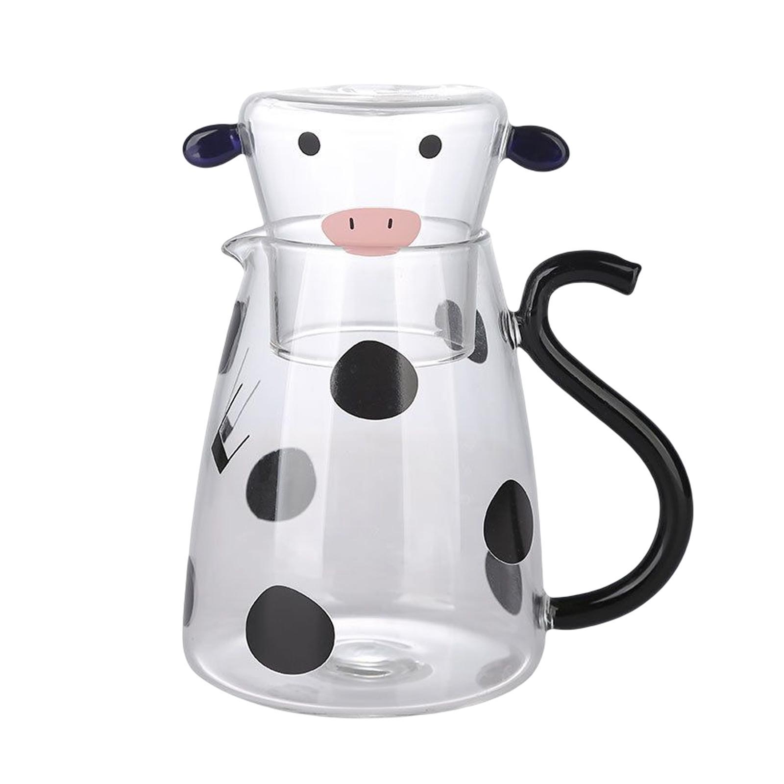Milk Glass Kettle Cute Coffee Pot Portable for Milk