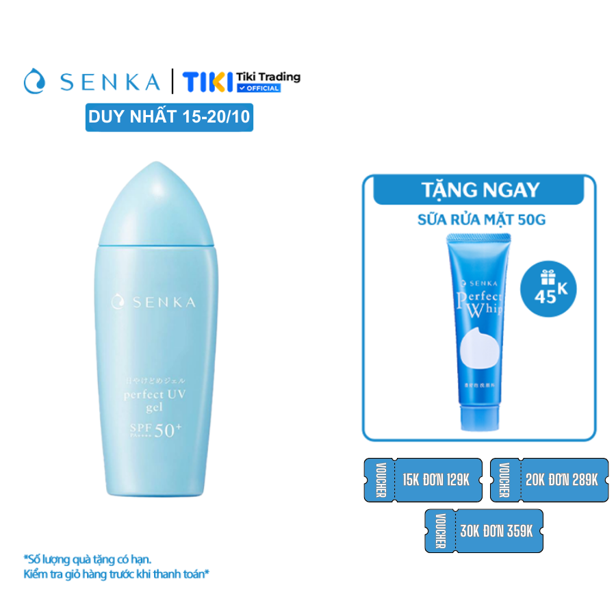 Gel sữa chống nắng Senka Perfect UV Gel 80ml