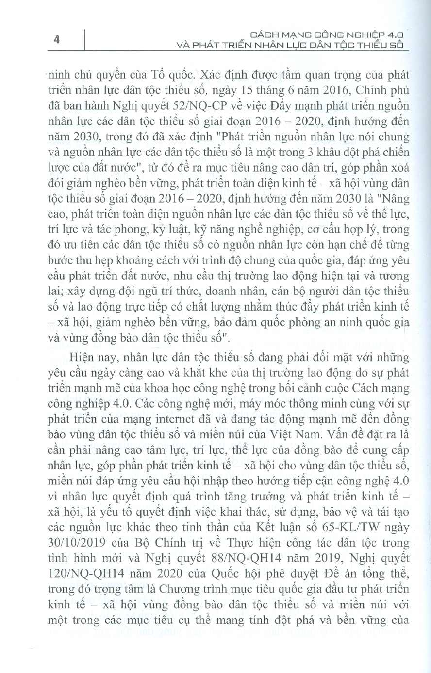 Cách Mạng Công Nghiệp 4.0 Và Phát Triển Nhân Lực Thiểu Số