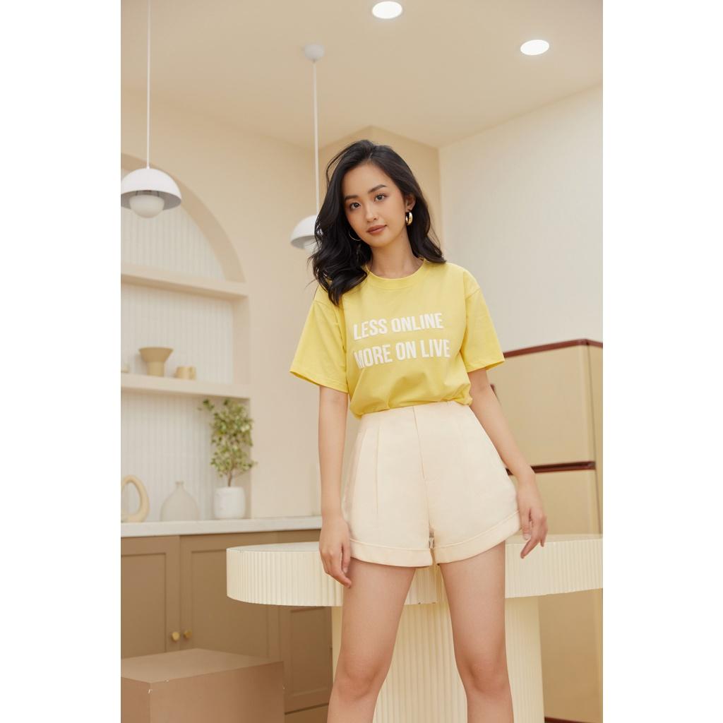 Quần Short Nữ Lưng Cao 4 Màu EDINI - S138