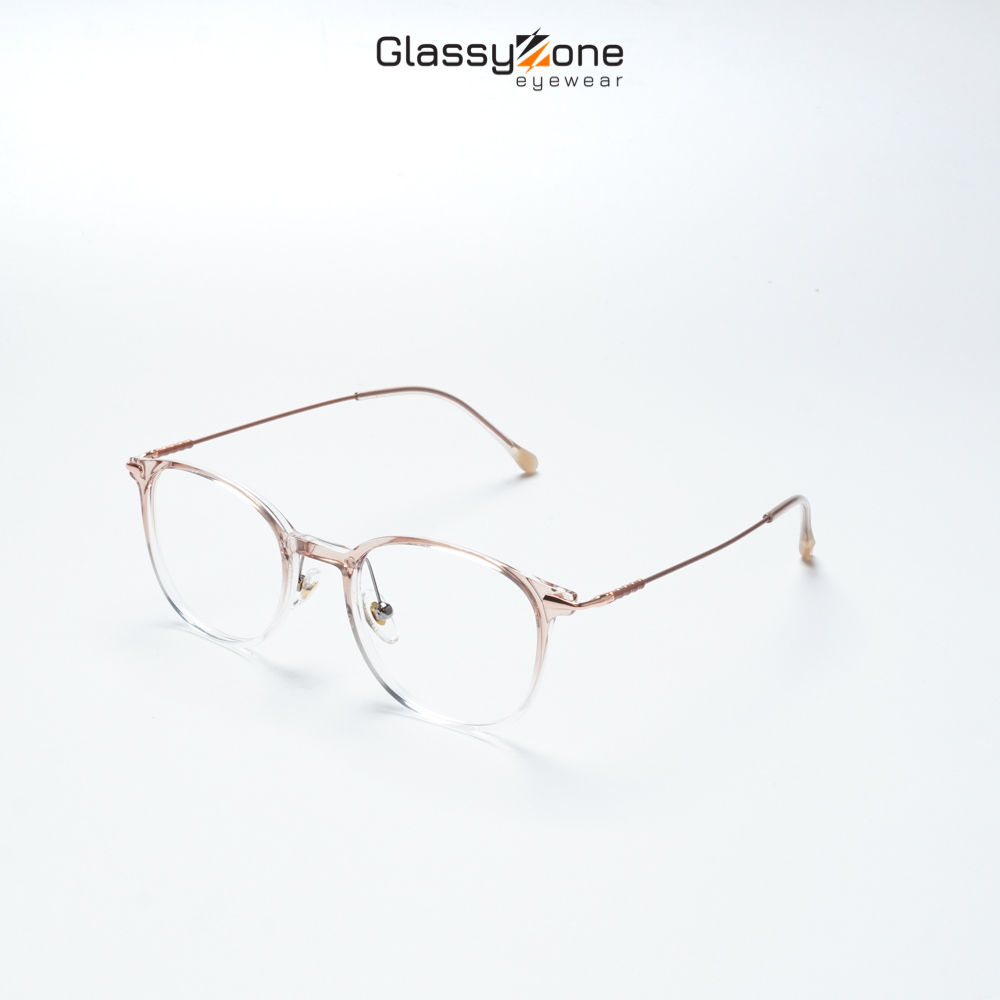Gọng kính cận, Mắt kính giả cận nhựa dẻo Form Tròn Unisex Nam Nữ Destiny - GlassyZone