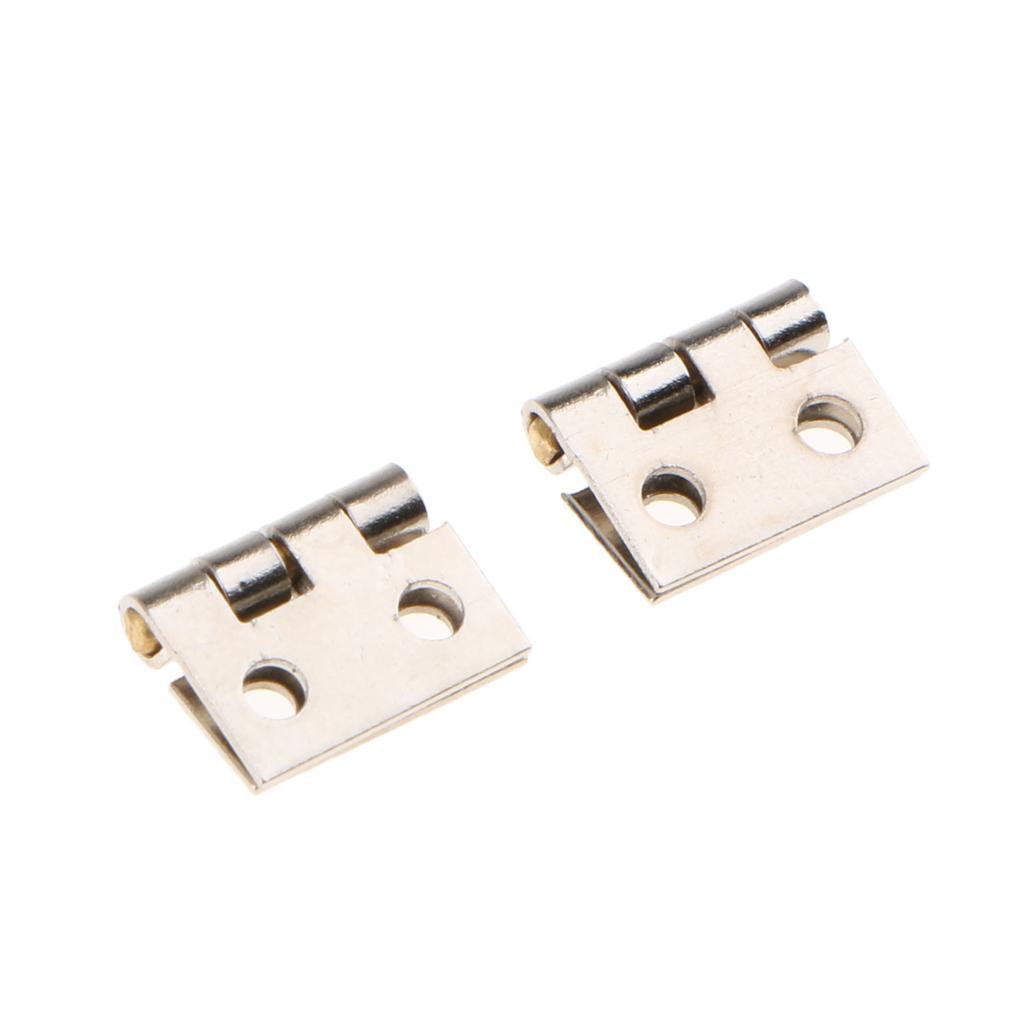 48 Pieces Jewelry Miniature Window Hinge Mini Metal Box Hinges With Screws