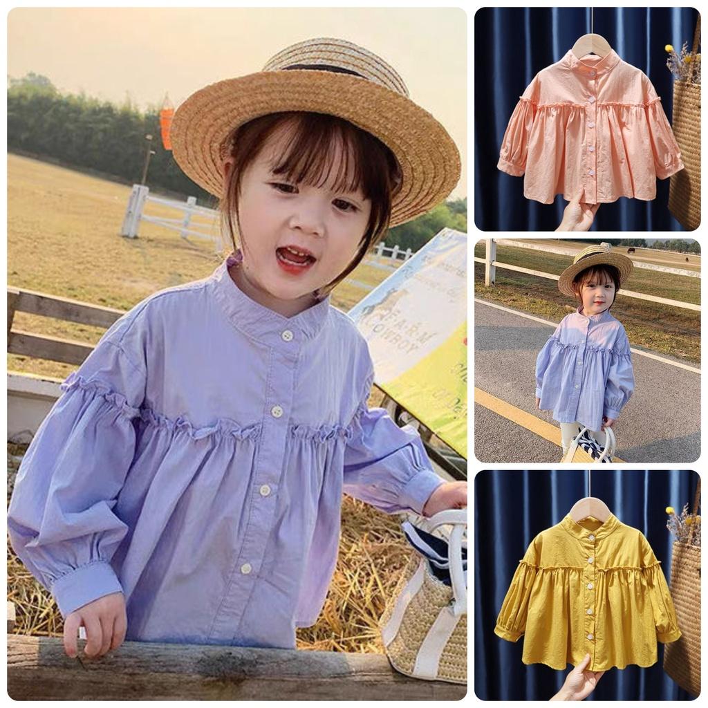 ATG22 Size 90-130 (9-27kg) Áo bé gái 100% cotton Thời trang trẻ Em hàng quảng châu