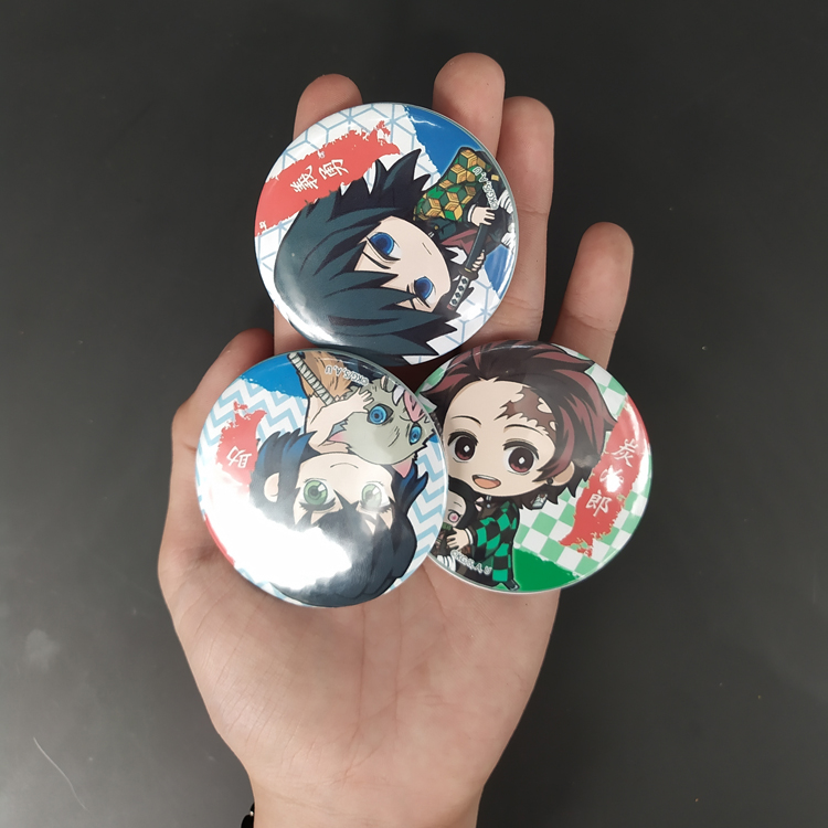 Set 6 Huy hiệu Anime Kimetsu no Yaiba - Diệt Quỷ Cứu Nhân