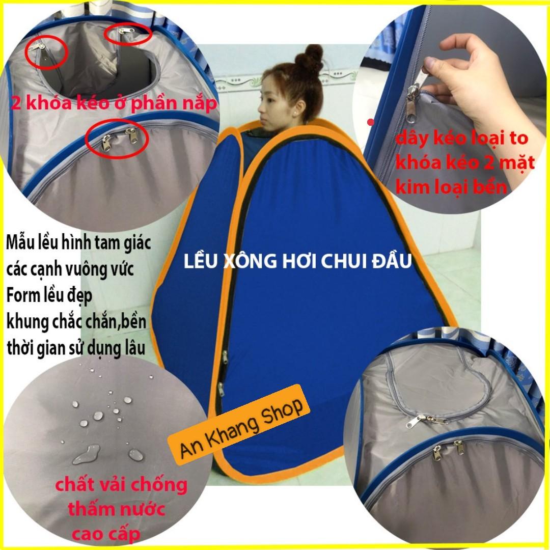 Lều xông hơi CHUI ĐẦU tự bung-Vải DÀY CHỐNG THẤM NƯỚC (màu ngẫu nhiên)