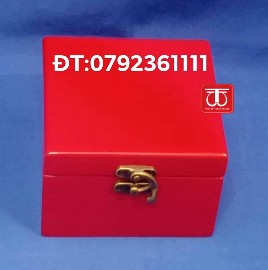 Hộp gỗ sơn mài cao cấp nhiều kích thước vuông 15*15/ 12*12 /17*17 cao 8cm