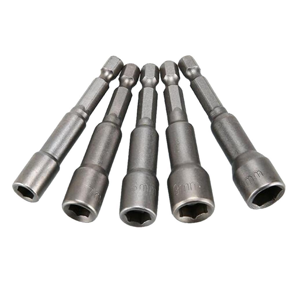Drill Bits Hexagon Socket Magnetic Sleeve Sets Screwdriver Nozzle Nut Driver Hex Socket Adapter DIY Household Auto Power Tools Accs