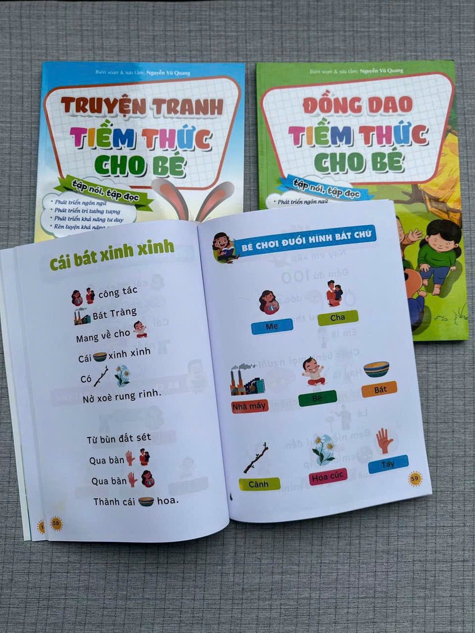 Sách- Đồng dao Tiềm Thức cho bé (Giúp bé tập nói, tập đọc nhanh)
