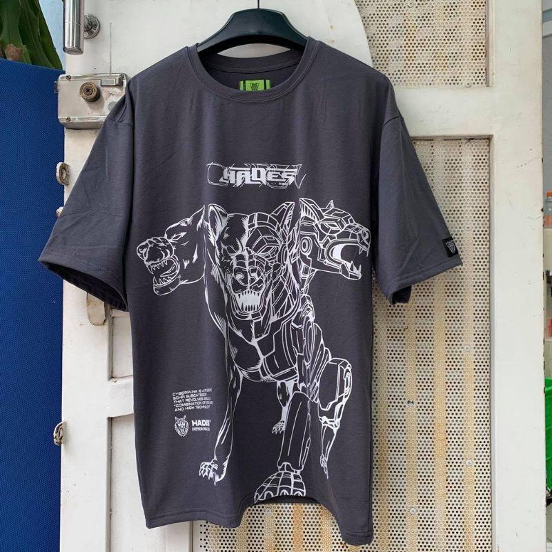 Áo thun unisex tay lỡ HADES CERBERRUS chó săn || Hany shop
