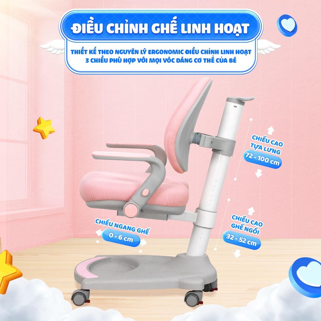 Ghế ngồi học chống gù, đúng tư thế cho bé Chilux G19, bảo vệ cột sống, có thể thay đổi chiều cao