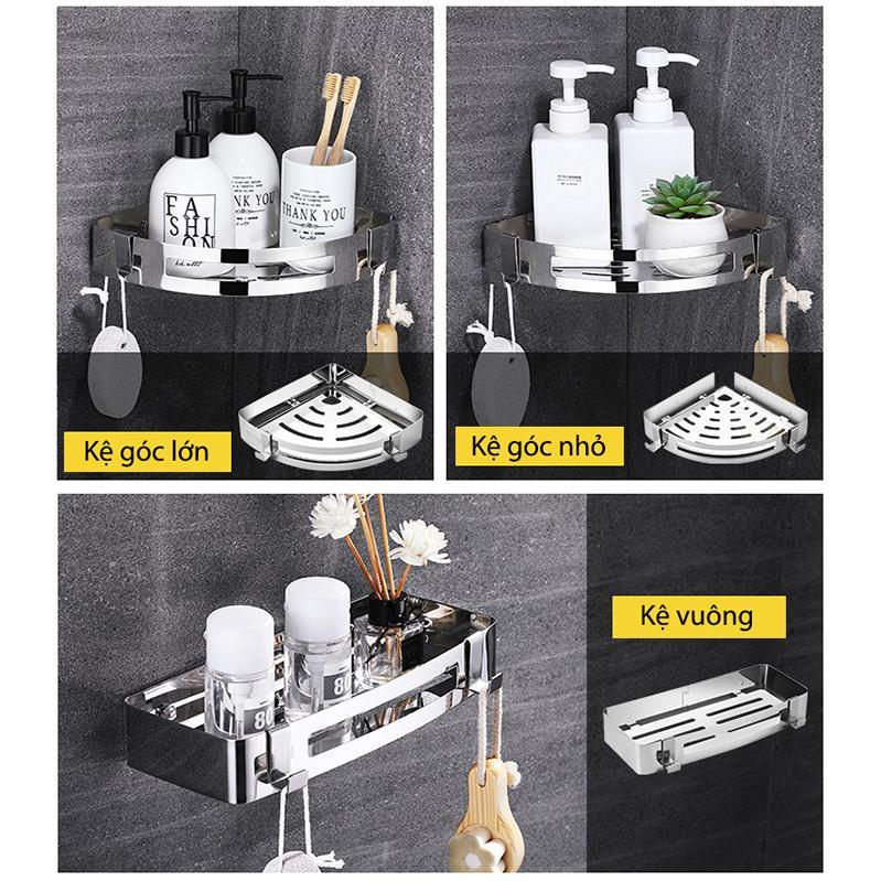 Kệ nhà tắm dán tường Inox 304 cao cấp HT811