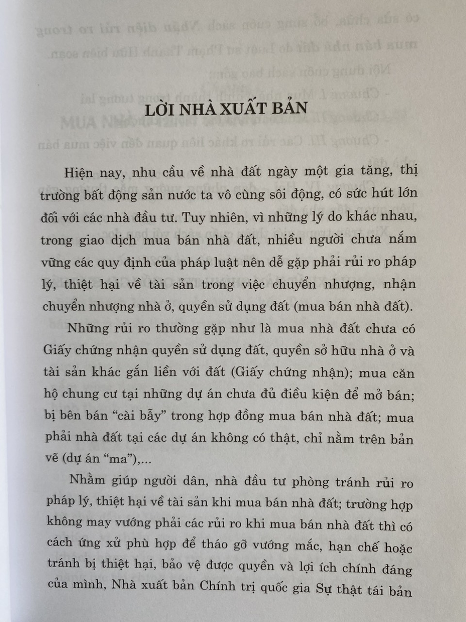 Nhận diện rủi ro trong mua bán nhà đất (Tái bản lần thứ nhất, có sửa chữa, bổ sung)