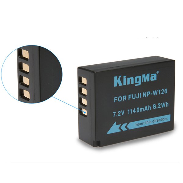 Pin Máy Ảnh KingMa NP-W126 - Hàng chính hãng 