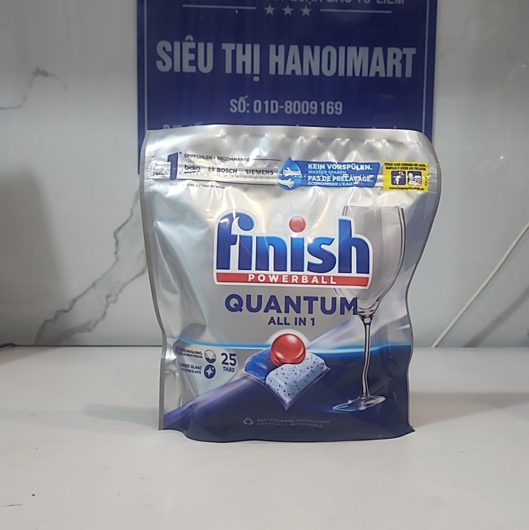 Viên rửa bát Finish Quantum Max 60 Viên 14 in 1 - Hanoimart