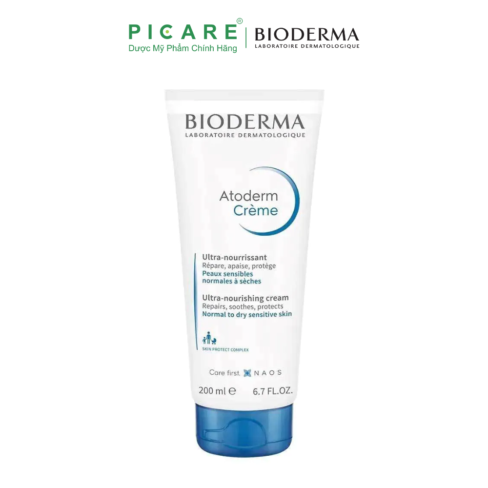 Kem Dưỡng Ẩm Dành Cho Da Nhạy Cảm, Da Khô Và Rất Khô Bioderma Atoderm Crème Ultra 200ml