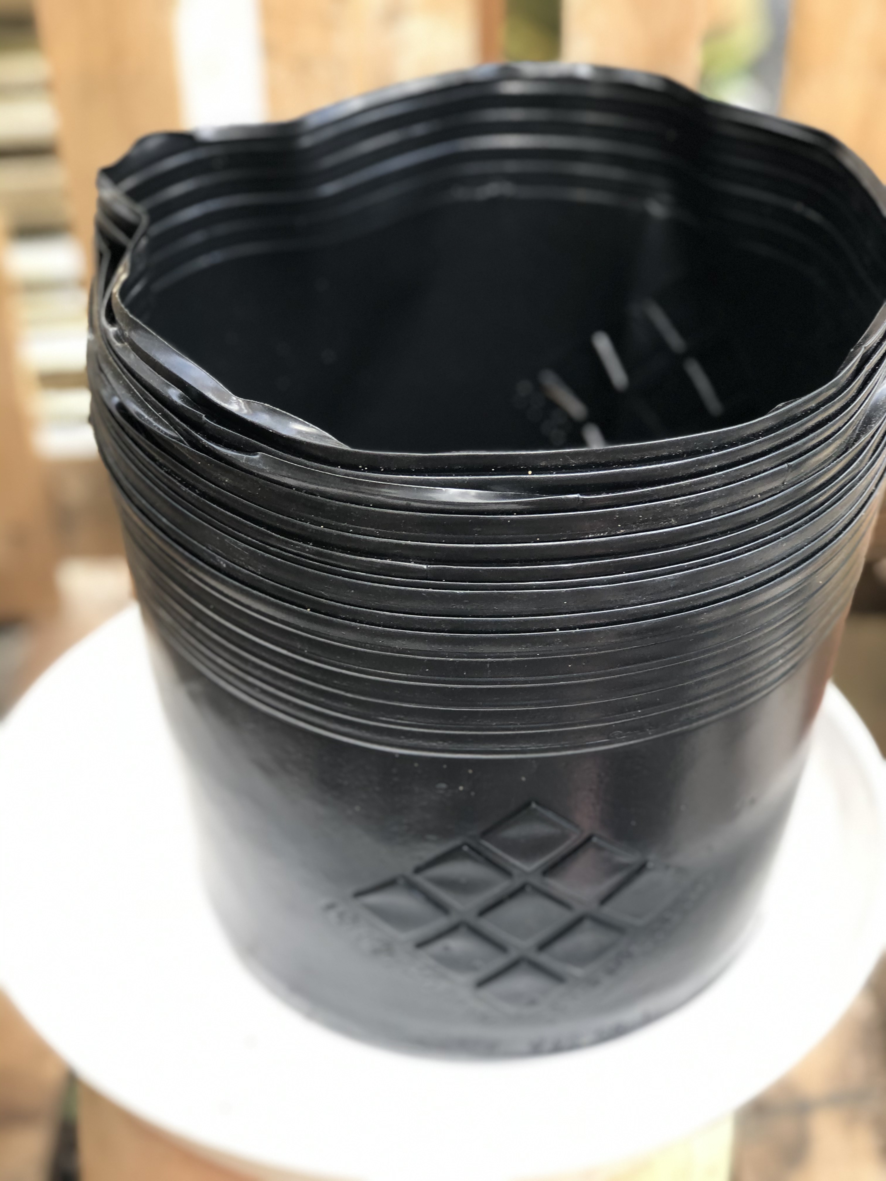 Bộ 10 chậu nhựa trồng cây lâu năm DS2 kích thước fi 230 x 170 mm