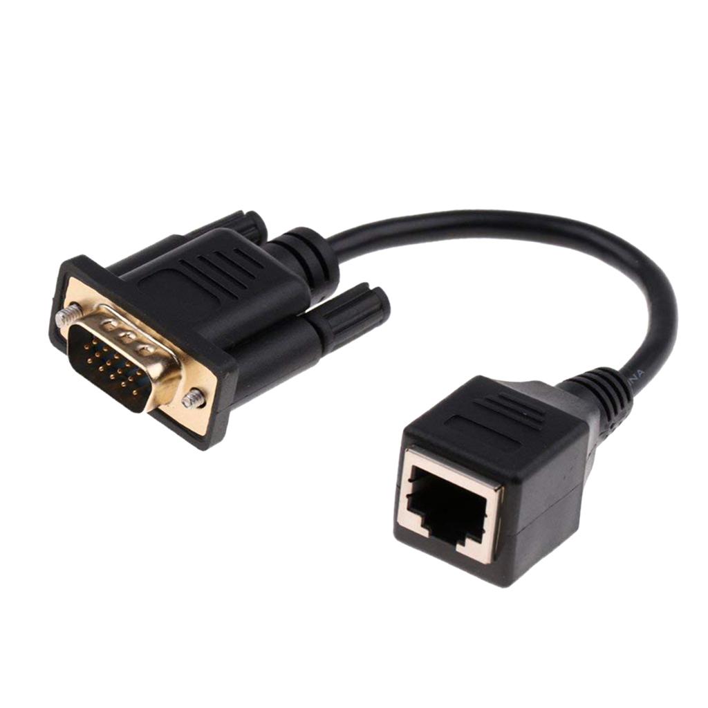 VGA Male to  Female Adapter, The VGA Signal Is Transmitted Through The