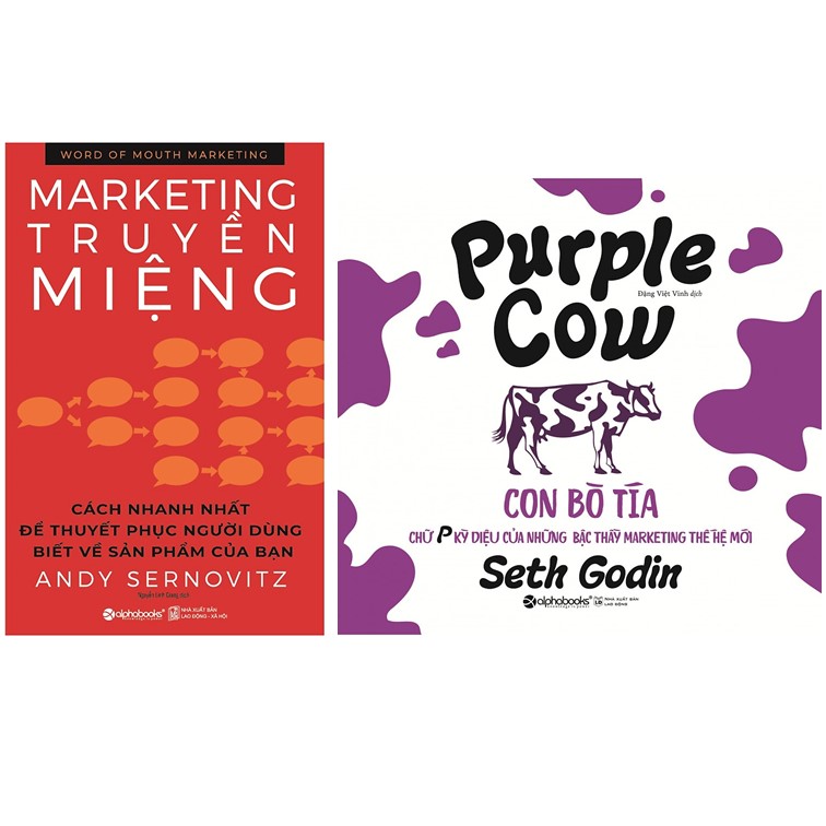 Combo Sách Marketing - Bán Hàng : Word Of Mouth Marketing - Marketing Truyền Miệng + Con Bò Tía