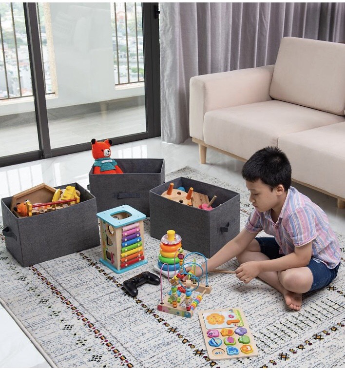 Hộp đựng đồ đa năng hàng Việt Nam phong cách Nhật sang trọng (38x25xH25cm) Storage Box