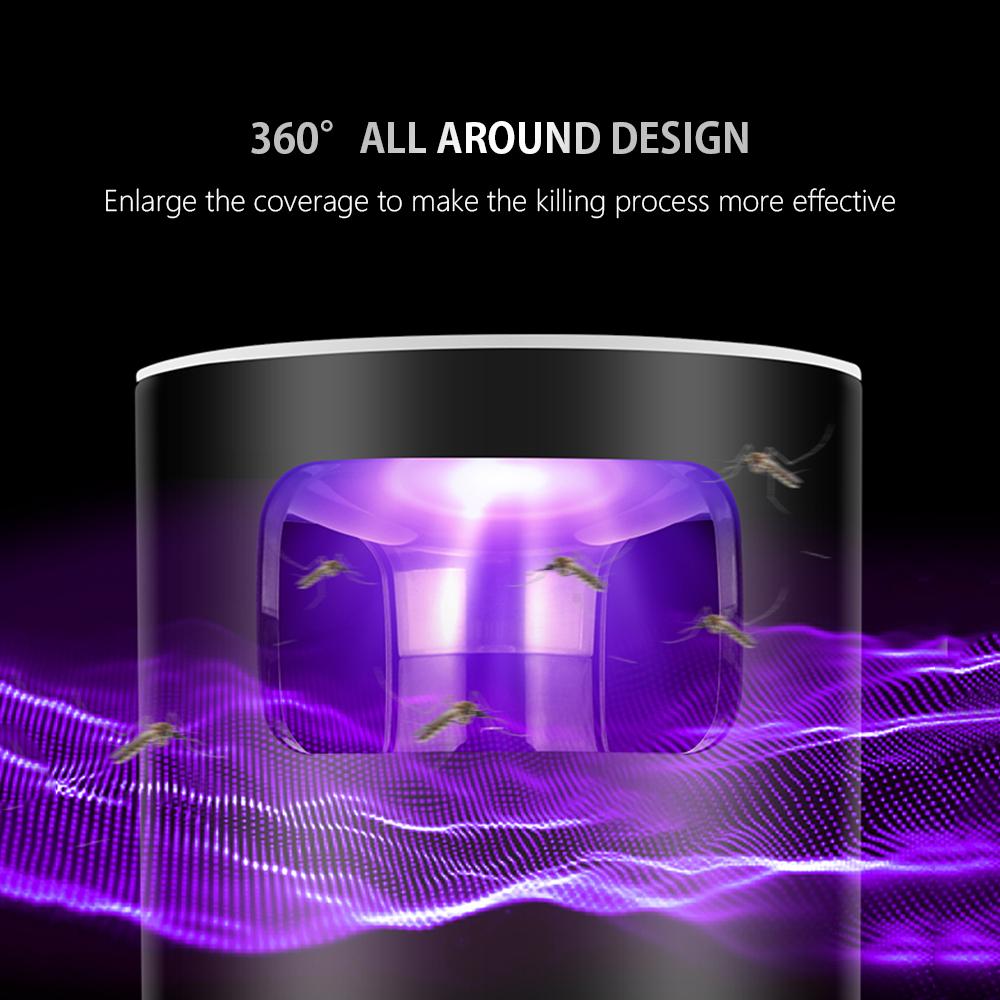 Đèn Bug Zapper diệt muỗi di động, nguồn điện USB, độ ồn thấp và tiêu thụ điện năng thấp