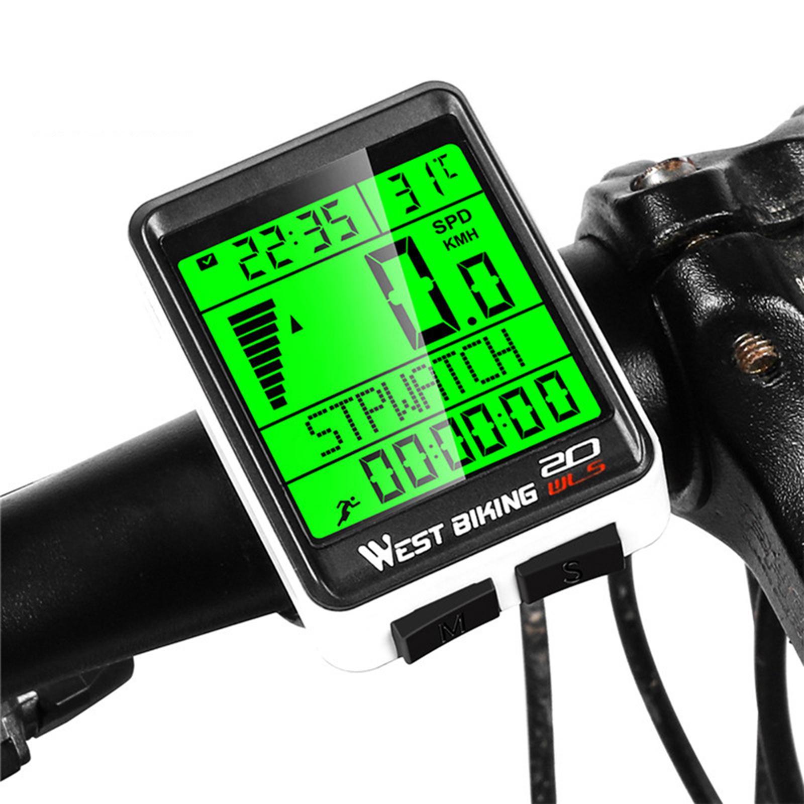 Wireless Cycling Bike Computer  Waterproof LED