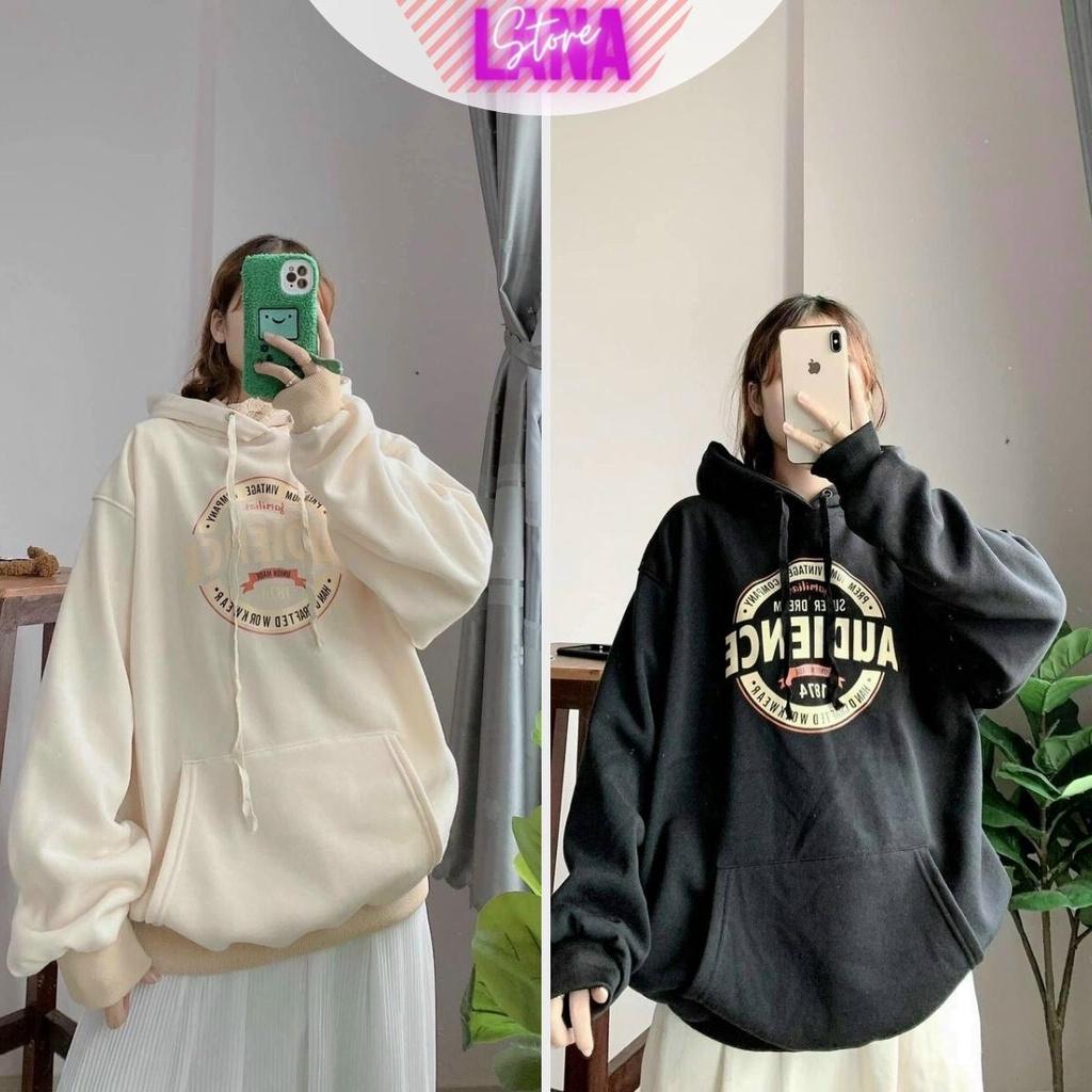 Áo Hoodie Tay Bồng In Audience Chất Đẹp Như Ảnh, Áo Khoác Nỉ Bông Tay Phồng In Sắc Nét Unisex Nam Nữ, áo khoác nỉ hoodie Form rộng ulzzang