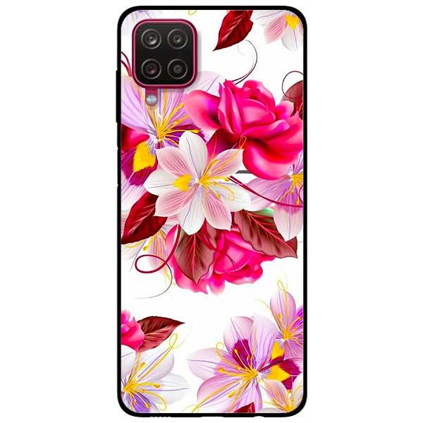 Ốp lưng dành cho Samsung Galaxy A12 / A21s / A31 - Hoa Đỏ Nền Trắng