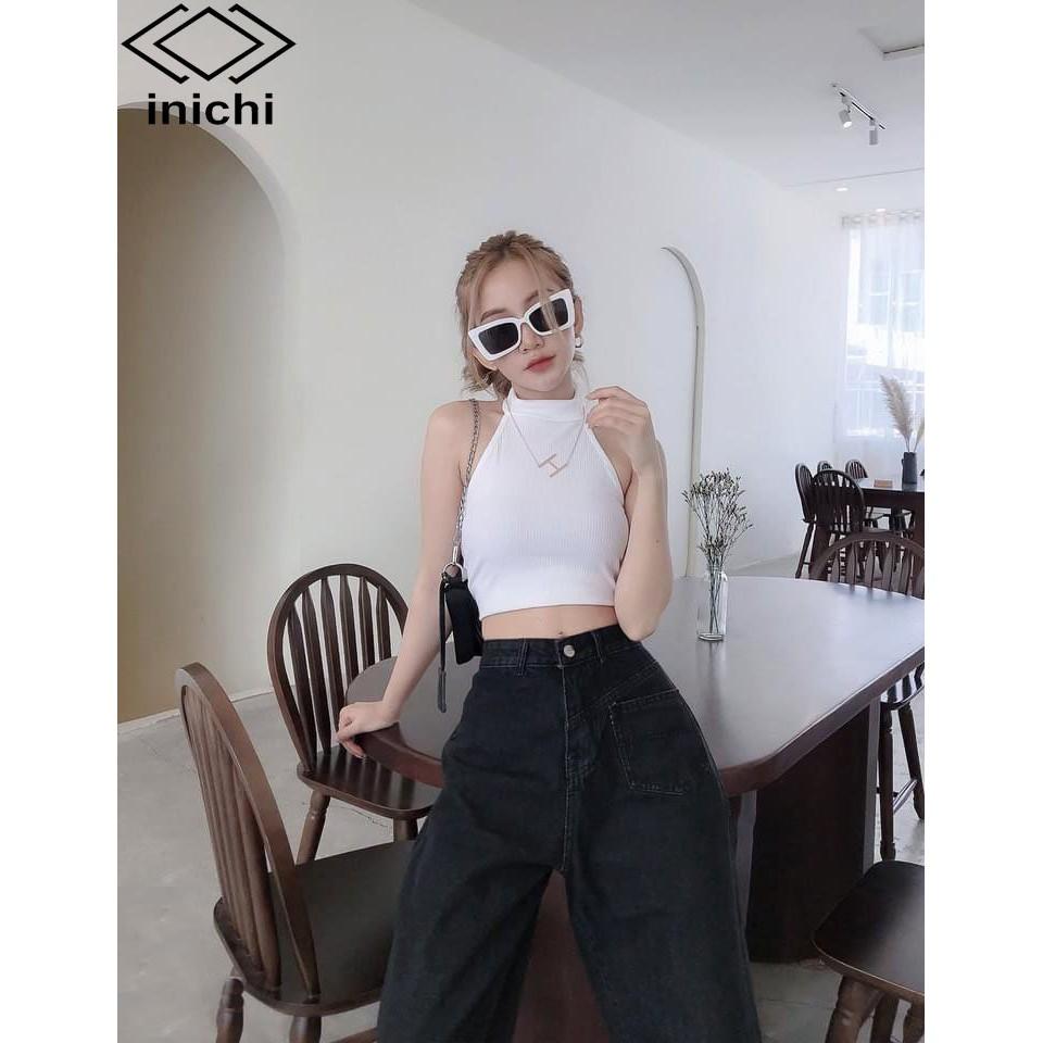 Quần Jean nữ INICHI Q873 ống rộng SIMPLE JEAN lưng ôm chất đẹp