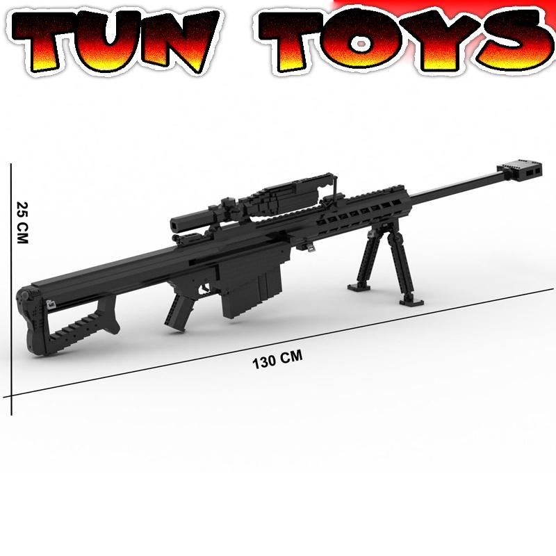 Đồ Chơi Lắp Ráp Trí Tuệ, Súng Mô Hình Sniper Barret M82A1 Black, 2500+ Mảnh Ghép, Bản Thiết Kế Tỉ Lệ 1:1
