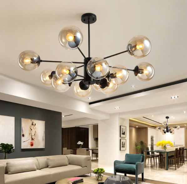 Đèn chùm INSOL sang trọng, tinh tế trang trí phòng khách hiện đại - kèm bóng LED chuyên dụng