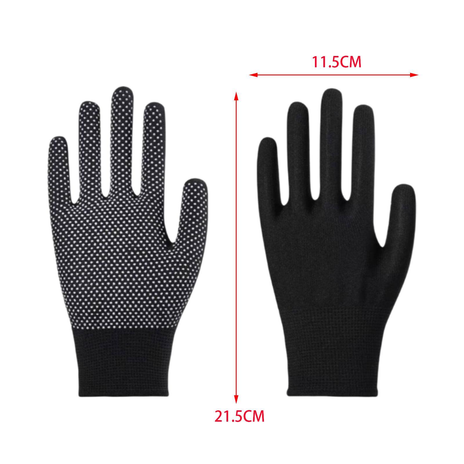 Work Gloves, Full Finger Camping Gloves, Gardening Gloves, Durable Nylon Rock Climbing Gloves Anti Slip for Industrial Factory General Purpose