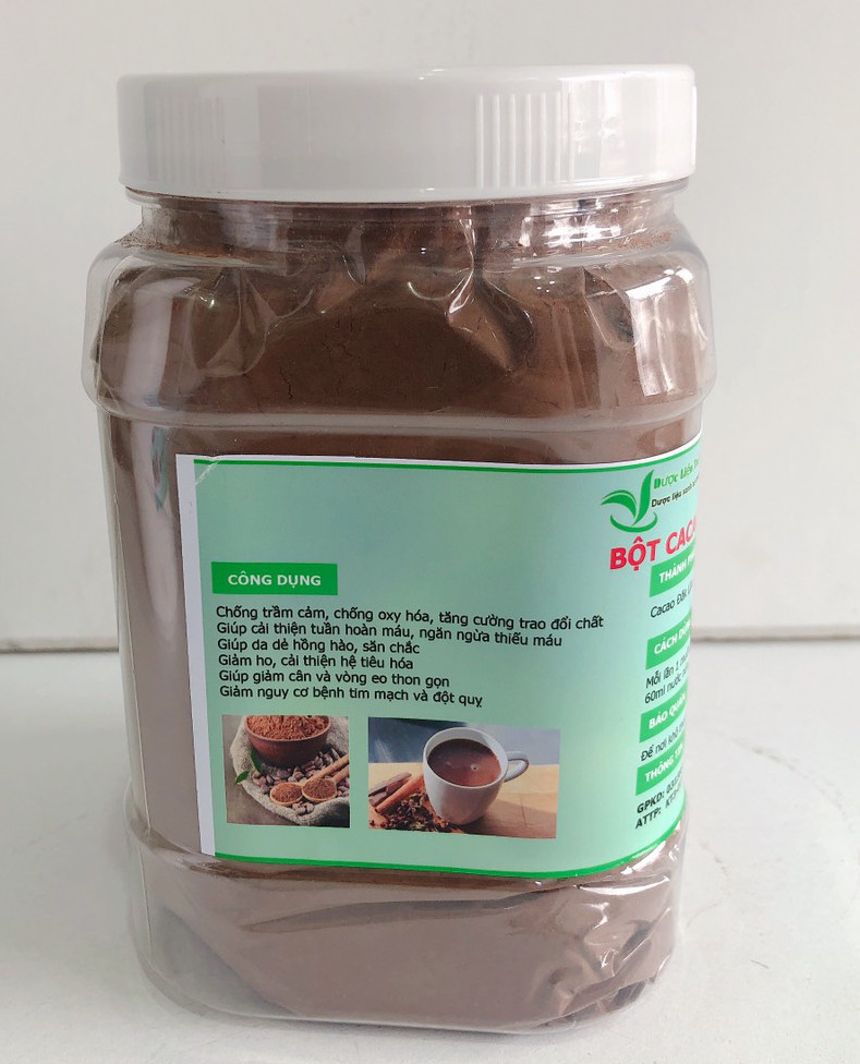 Bột Cacao Đắk Lắk nguyên chất 100% - Hủ 500g