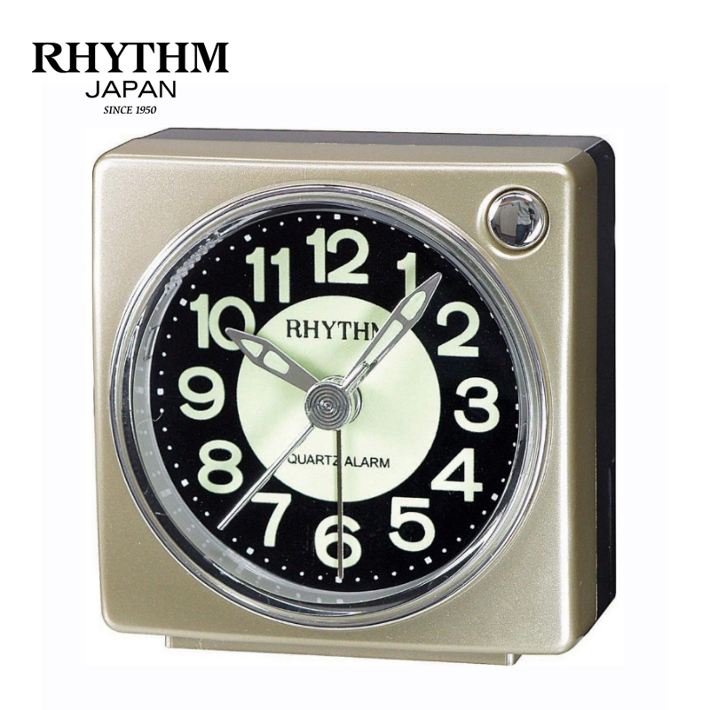 Đồng hồ báo thức Nhật Bản Rhythm CRE823NR18 - Kt 6.0 x 6.2 x 3.5cm, 55g