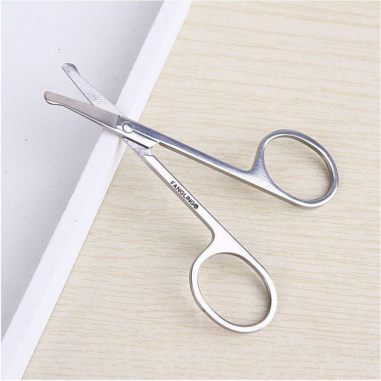 Kéo Cắt Tỉa Lông Mũi Đầu Tròn Thép Không Gỉ