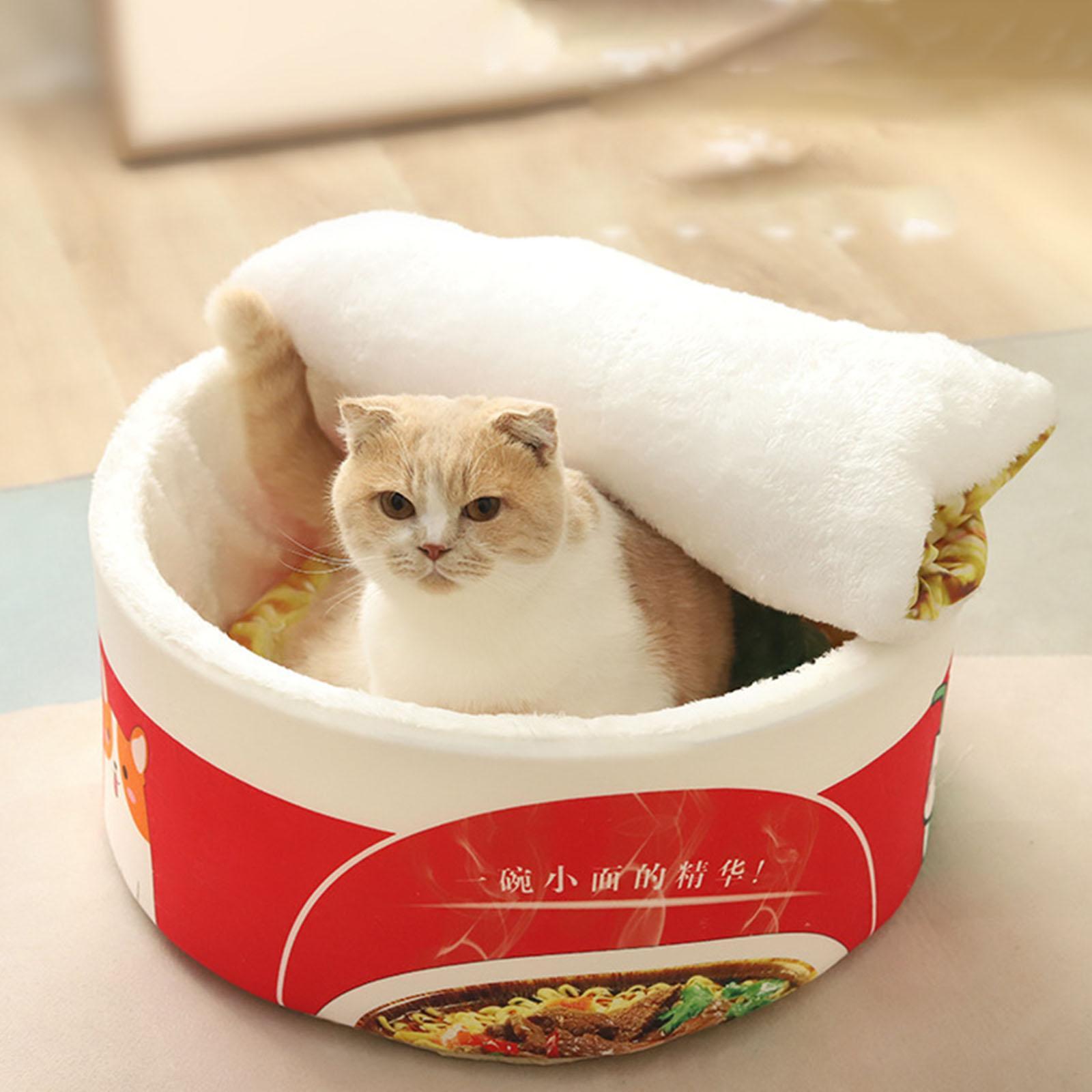 Cave House Cozy Dog Bed Kennel with Removable Washable Cushioned Supplies Kitten Sleeping Bed Warm Nest Cat Beds for Indoor Cats