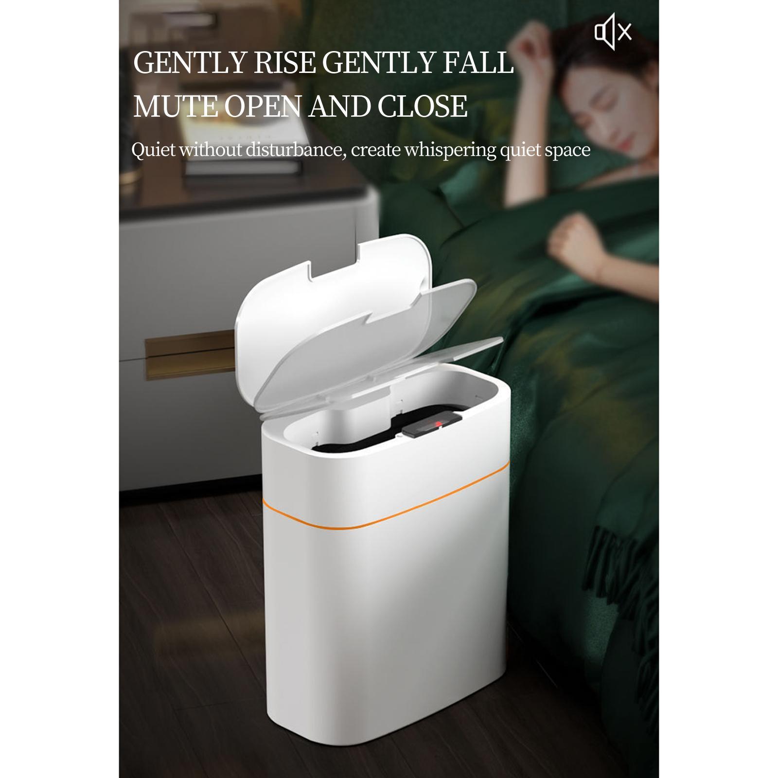 16L Intelligent Garbage Bin with Lid Large Capacity for Home Study Office