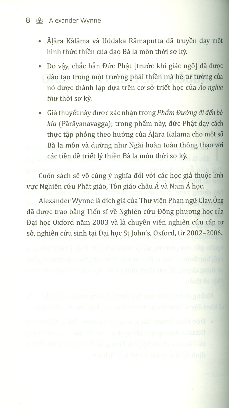 NGUỒN GỐC THIỀN PHẬT GIÁO – Alexander Wynne – Quảng Thuận dịch – Thái Hà Books – NXB Thế Giới    