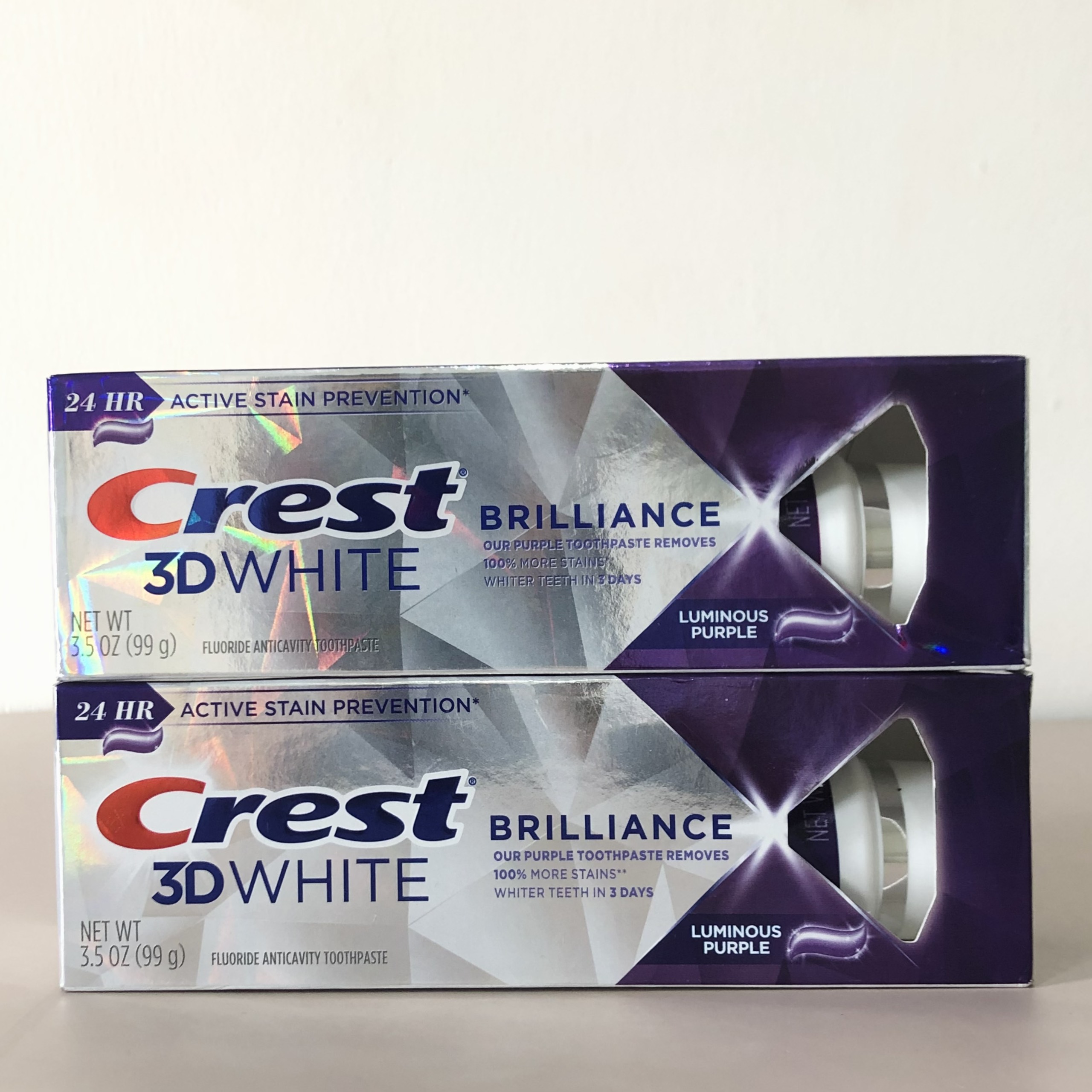 Kem Đánh Răng Crest 3d White Brilliance Luminous Purple 99g Nhập Mỹ