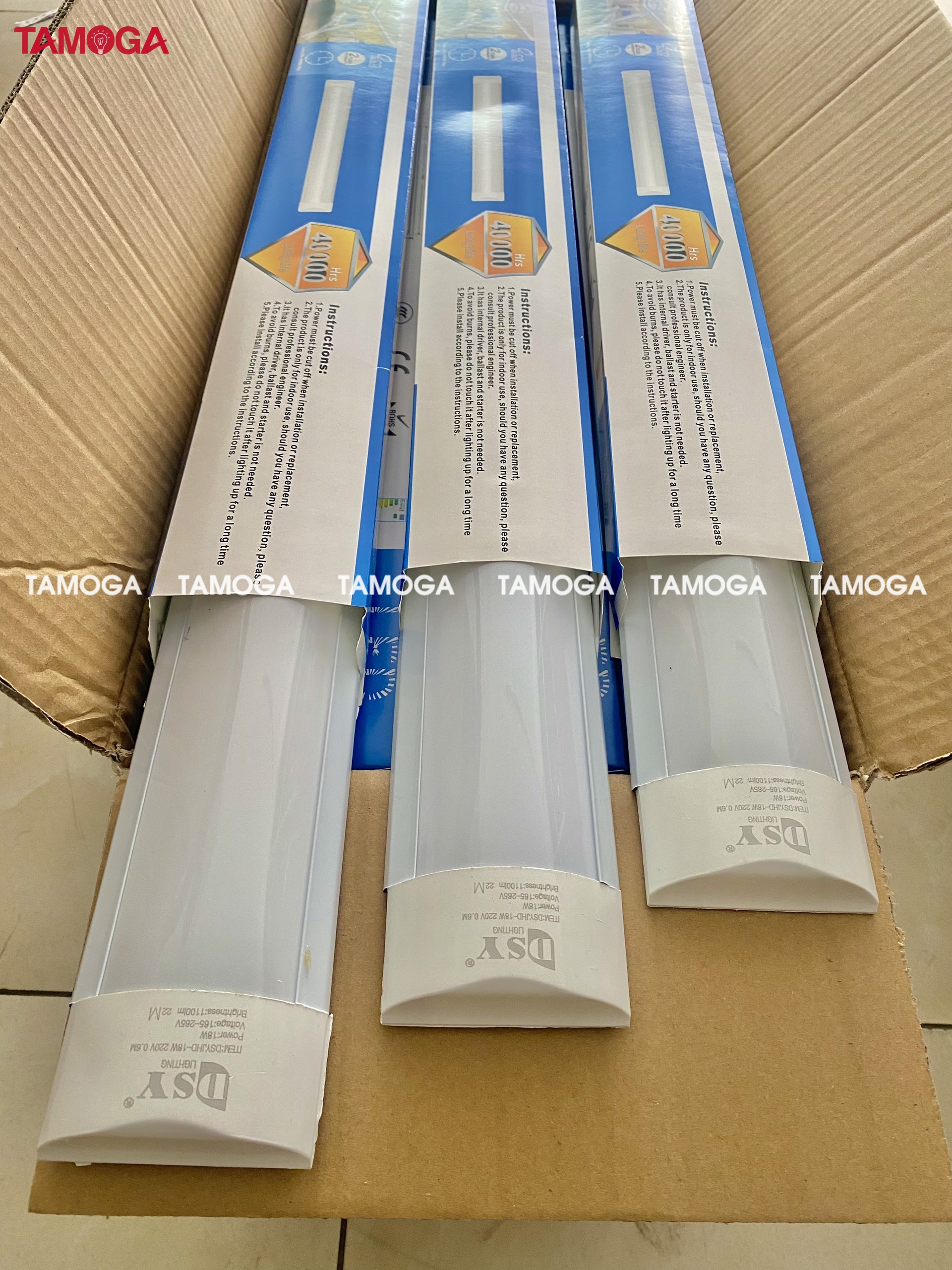 Đèn tuýp led bán nguyệt 0,6m công suất 18w TAMOGA SARASI 4008