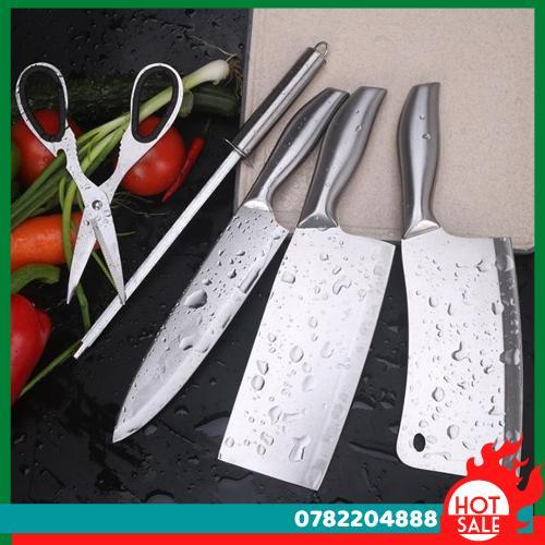 Bộ Dao Inox 6 Món Cao Cấp Nhật Bản - Bdn6 - CH Hương Thị Miễn Phí Vận Chuyển