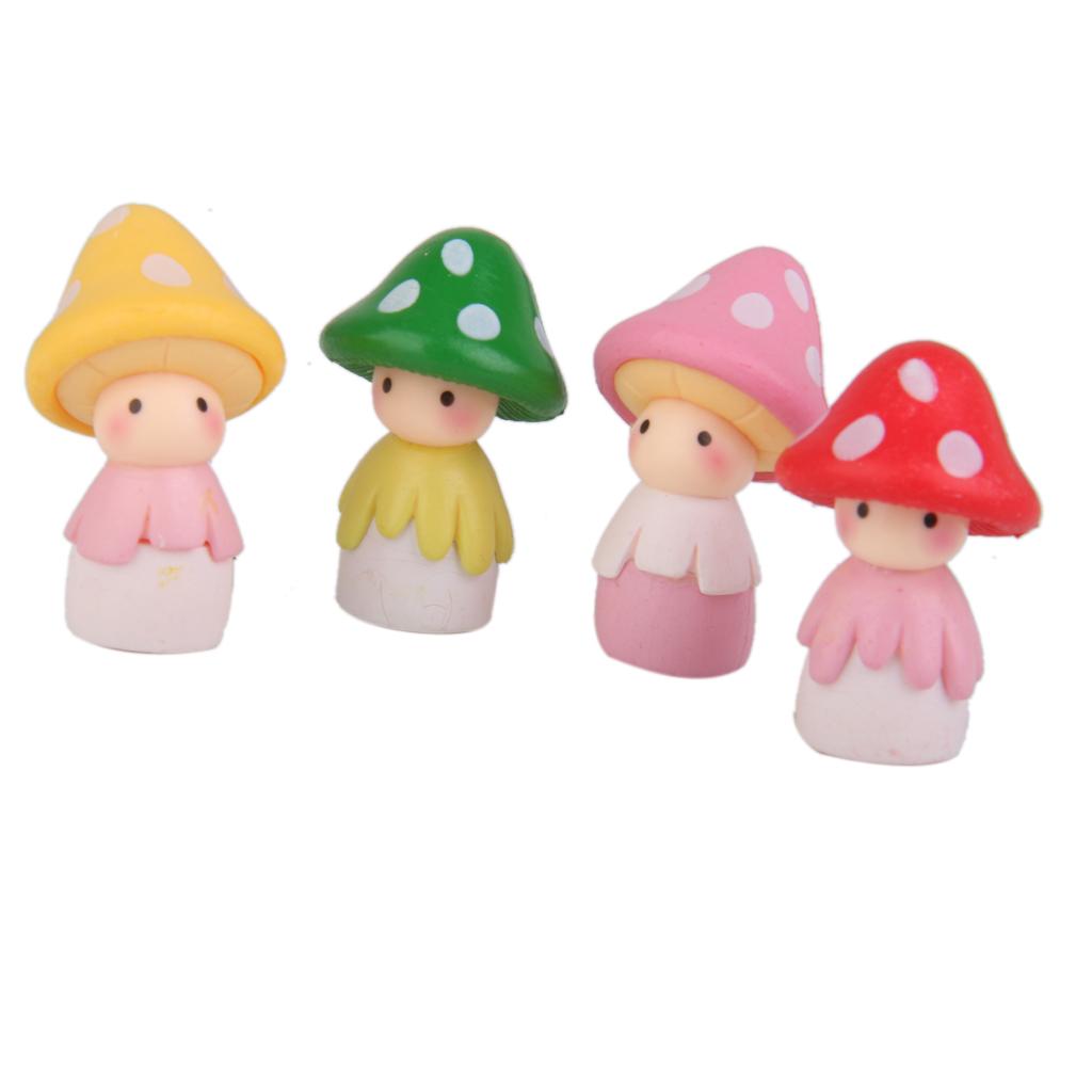 12pc Mushroom Miniature Garden Landscape Terrarium Figurine Bonsai DIY Craft
