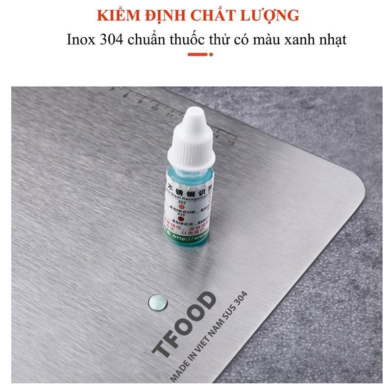 THỚT INOX 304 CỠ LỚN - KHÁNG KHUẨN - AN TOÀN CHO SỨC KHỎE - Chống Ẩm Mốc - Không Xước Dăm - Không Mùn Gỗ