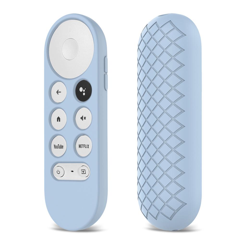 MỚI NHẤT Vỏ silicon mềm chống trượt cho điều khiển từ xa Chromecast Vỏ bảo vệ cho Google TV 2020 Điều khiển từ xa bằng giọng nói Màu sắc: Xanh da trời