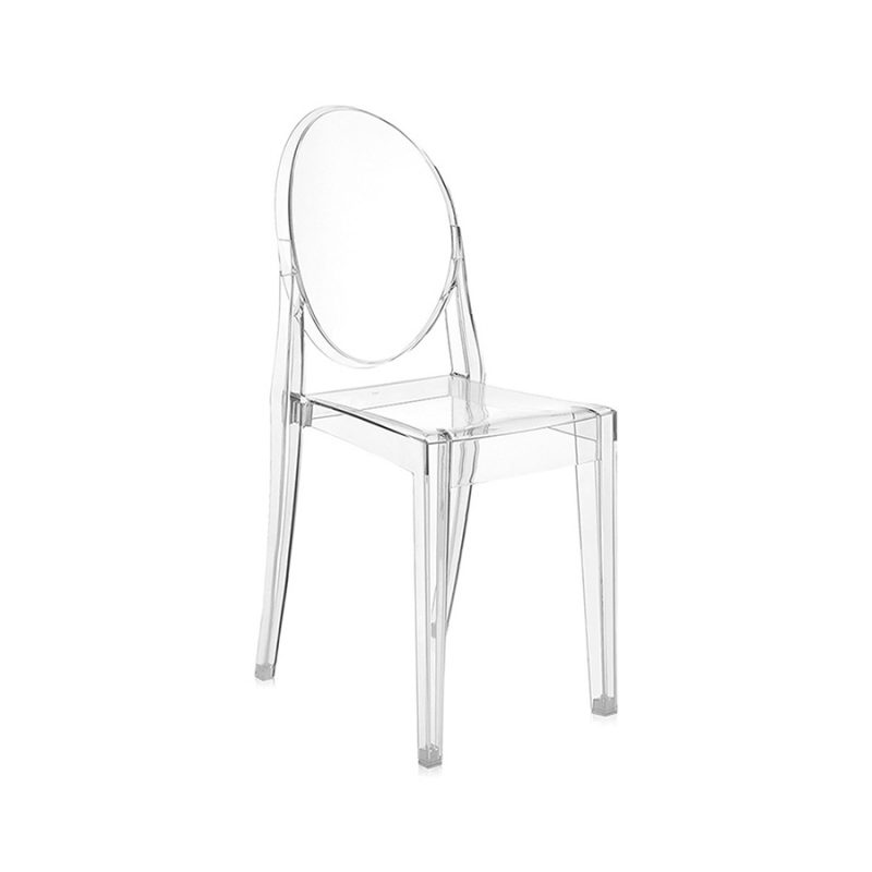 Ghế Nhựa Trong Suốt Ghost Chair WC087 - Thiết Kế Nổi Tiếng Của Kartell - Nhựa Polycarbonate Đúc Nguyên Khối