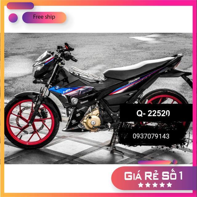 Tem rời dành cho raider fi HP4 chất liệu decal Crom