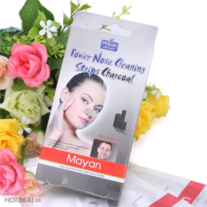 Miếng dán lột mụn cám 2 bên cánh mũi Mayan Skincare Nose Cleaning Strips