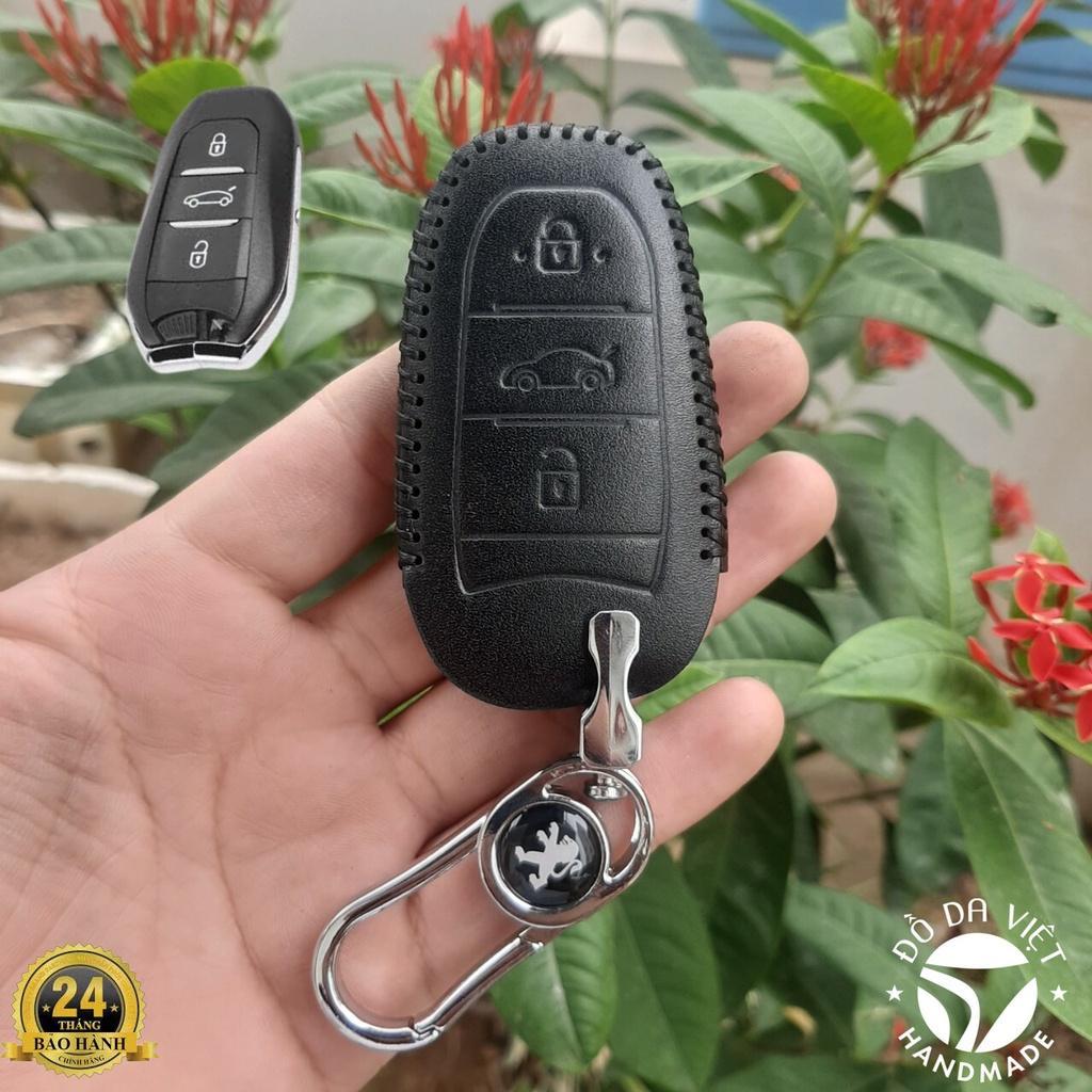 Bao Da Chìa Khóa Peugeot 3008 All New 508, 5008 Da bò 100%