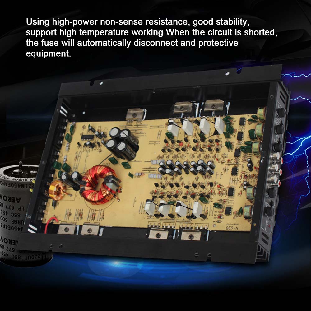 Bộ khuếch đại công suất âm thanh trên ô tô 5800 Watt 4/3/2 Kênh 12V